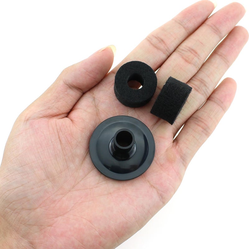 Bxian 10PCS Felt Gasket and Cymbal Sleeve Set Black Drum Kit Accessories Compatible with Most Hoist Frame/Cymbal Stacker - Image 3